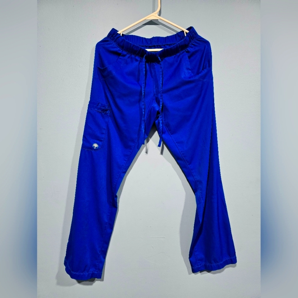 Blue HH WORKS Drawstring Scrub Pants XS-P